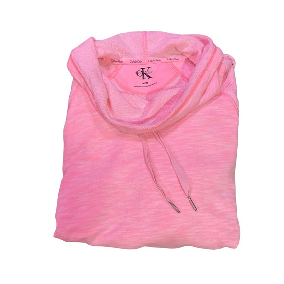 CALVIN KLEIN PINK COWL-NECK PULLOVER LIGHTWEIGHT SWEATER SIZE M - Picture 8 of 9